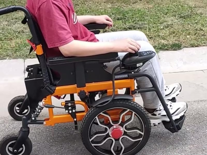Foldable Electric Wheelchair for Adults 330lb Capacity - 16