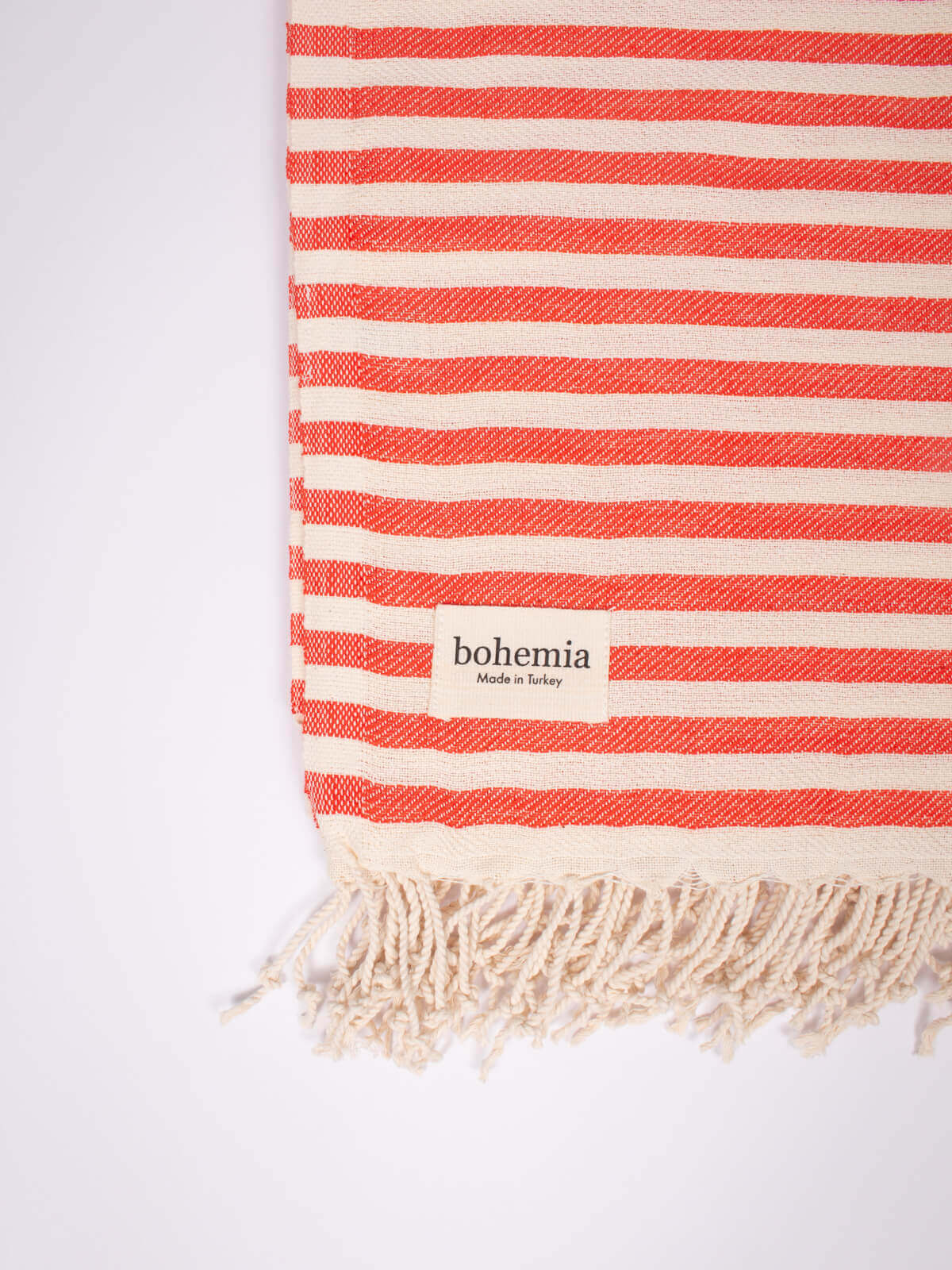 Premium Sorrento Hammam Towel - Soft & Absorbent Turkish Cotton Beach Towel, Orange - Perfect for Pool, Spa, Travel & Yoga