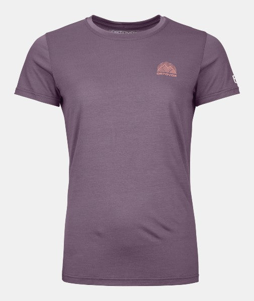Ortovox 120 Cool Tec Mountain Stripe T-Shirt for Women - Moisture-Wicking Hiking & Outdoor Activewear