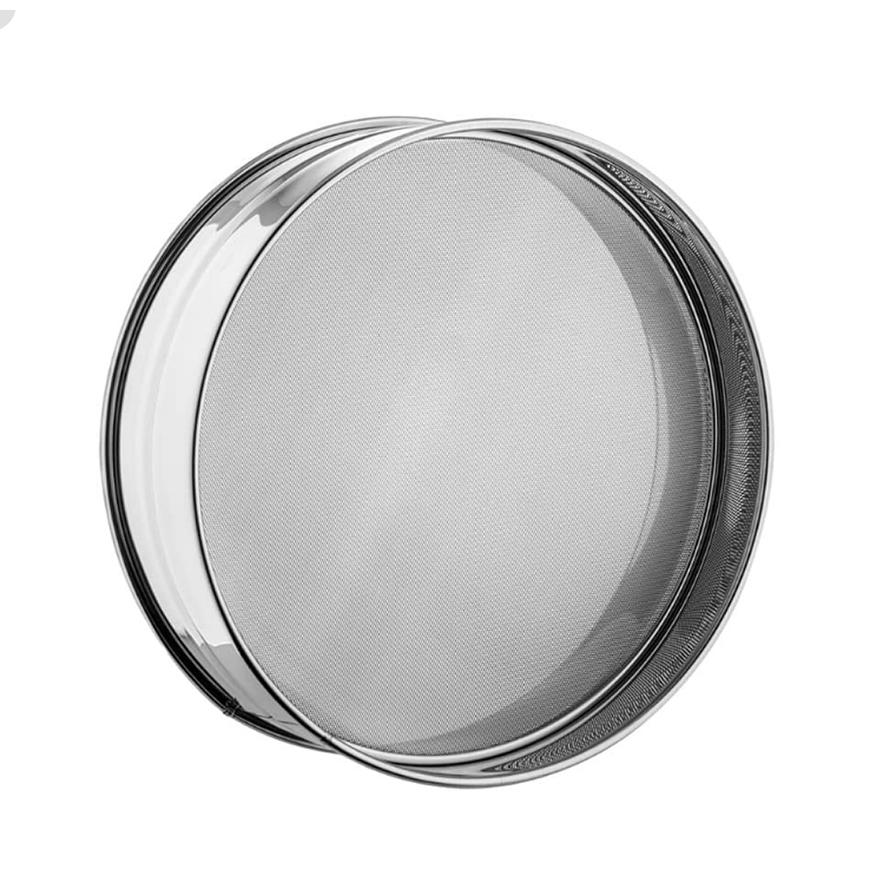 Stainless Steel Drum Sieve 350mm with 3mm Mesh - Professional Sifting for Baking, Gardening, and Industrial Use