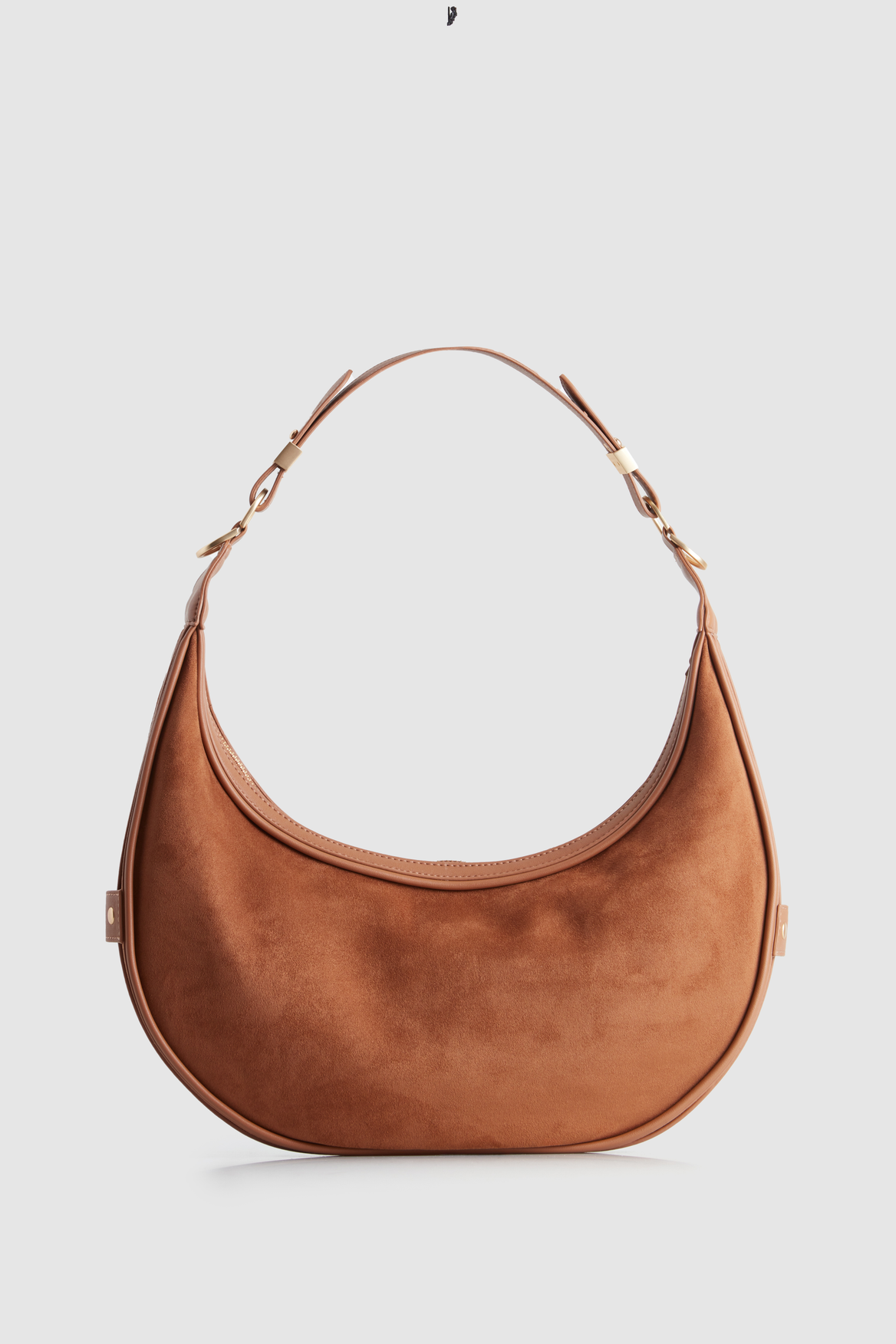 Vegan Suede Crescent Moon Bag for Women - Stylish Crossbody Purse for Everyday Use, Work, and Travel