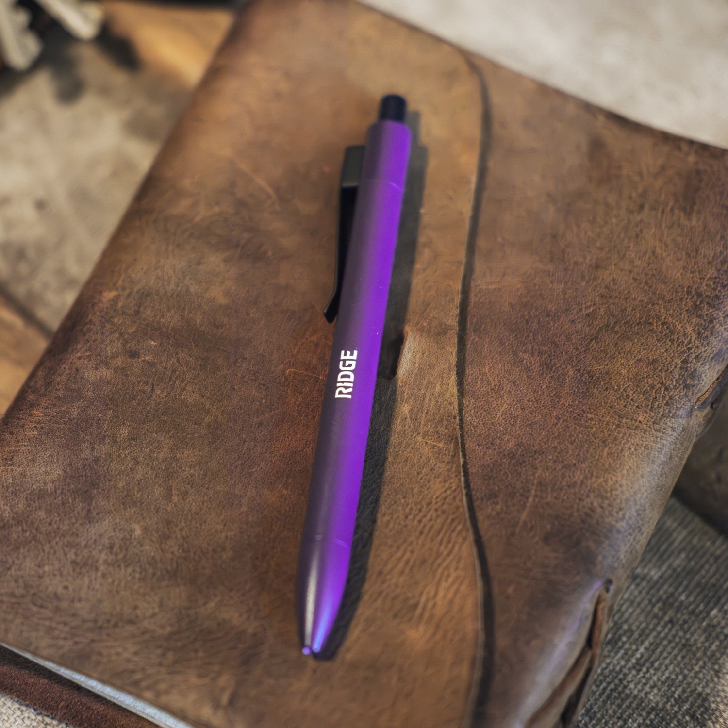Premium Ridge Click Pen - Alaska Twilight Finish | Smooth Writing Ballpoint Pen for Office, School & Everyday Use | Durable & Stylish Gift for Professionals & Students
