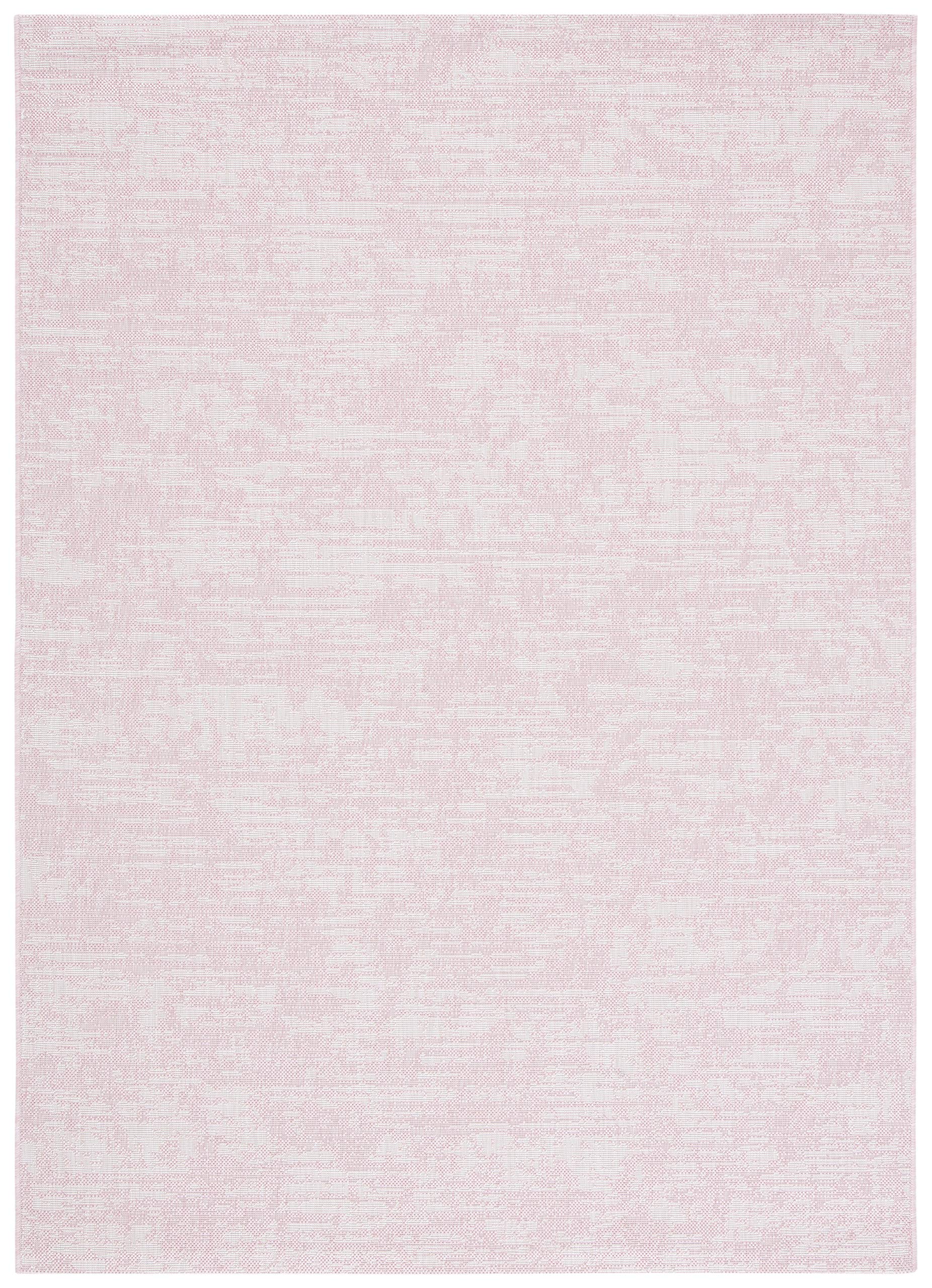 SAFAVIEH Courtyard Collection 9' x 12' Pink & Ivory Indoor Outdoor Rug - Waterproof, Easy Clean, Non-Slip Backing for Patio, Backyard, Mudroom, Deck, Poolside (CY8452)