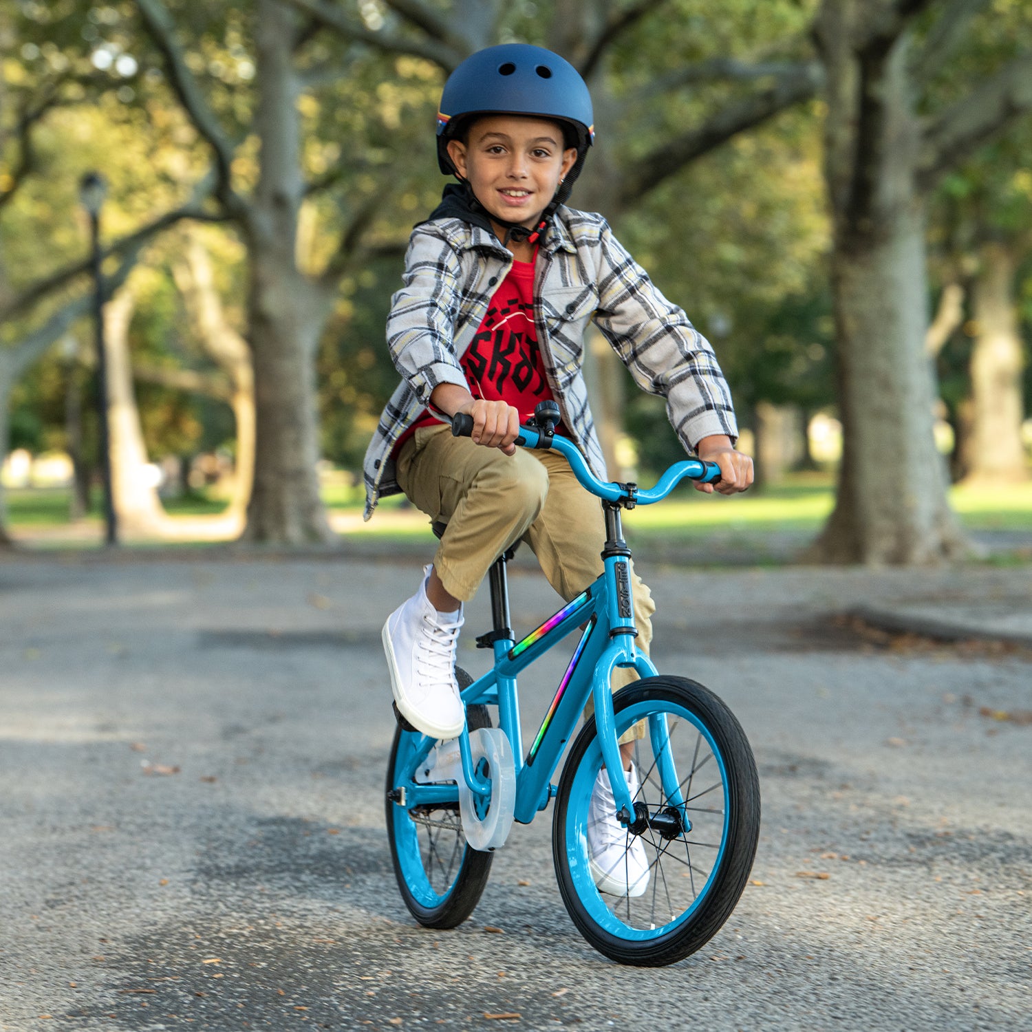 Light Rider 16 - LED Illuminated Kids Bicycle with Flashing Wheels | Safe & Fun Night Riding Bike for Boys & Girls | Perfect for Neighborhood Cruising & Evening Adventures