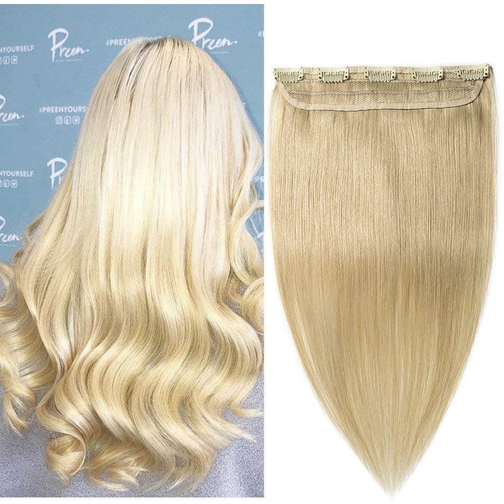 S-noilite 100% Real Human Hair Clip-in Extensions - 20