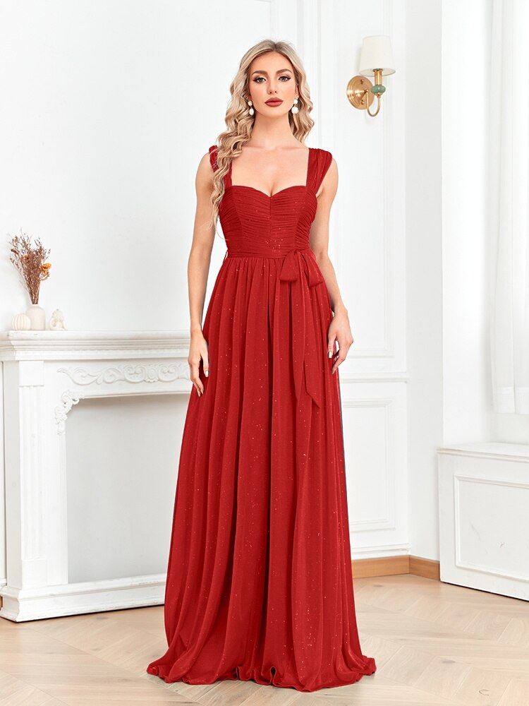 **Lovevop Blue Shining Long Evening Dress 2024 - Luxury Sexy Slit Formal Prom Gown for Women - Elegant Party Maxi Dress for Prom, Wedding, Gala & Special Occasions**