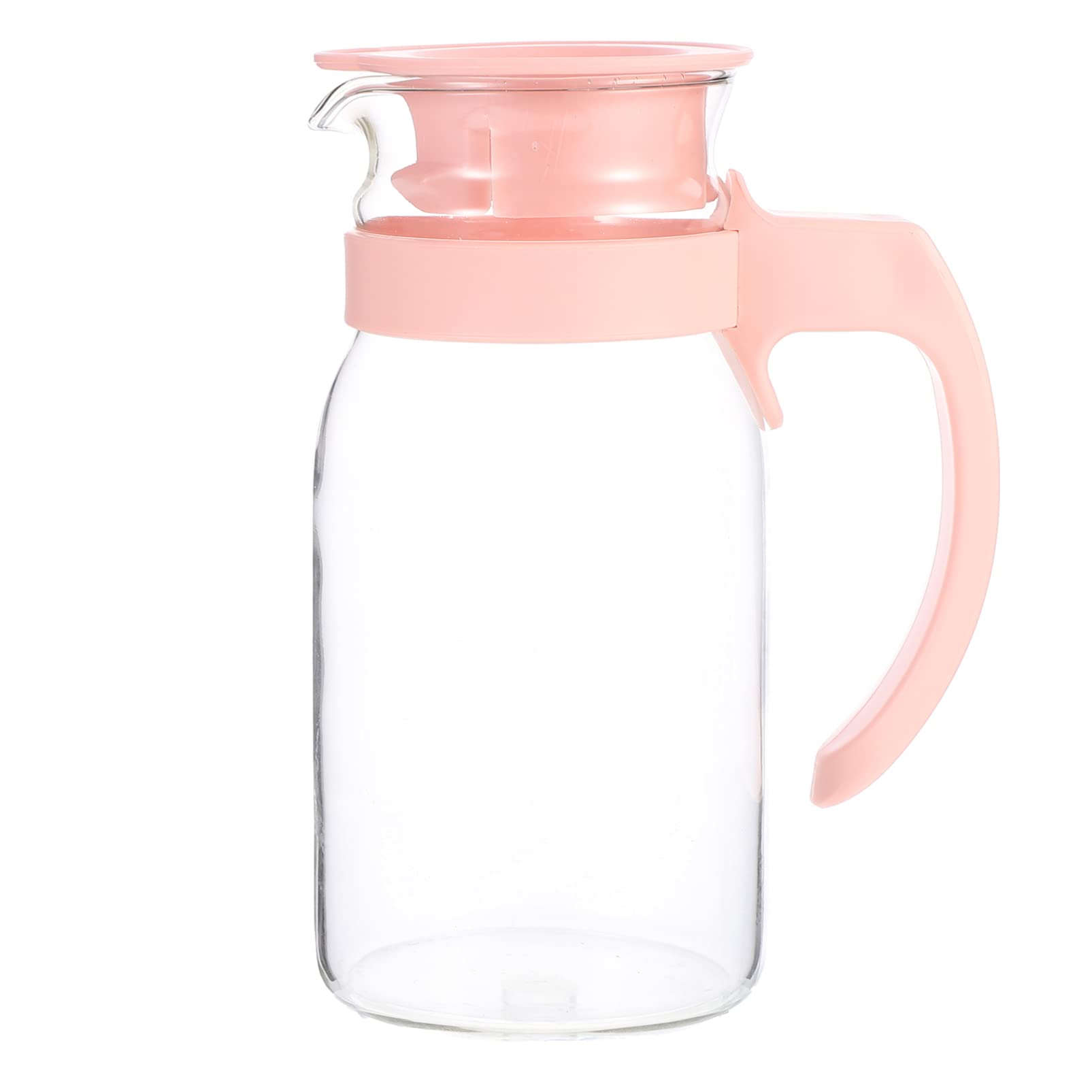 BESPORTBLE 2L Glass Pitcher with Lid & Handle - Iced Tea & Beverage Pitcher for Homemade Lemonade, Fruit Infused Water, Cold Brew - Perfect for Parties, Picnics & Kitchen Use