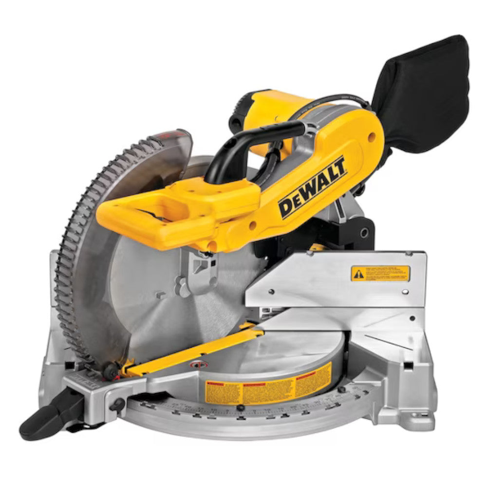 DEWALT DWS716 12-Inch Double Bevel Sliding Compound Miter Saw - 15 Amp Power, Refurbished with Warranty - Perfect for Woodworking, Carpentry, and DIY Home Improvement Projects