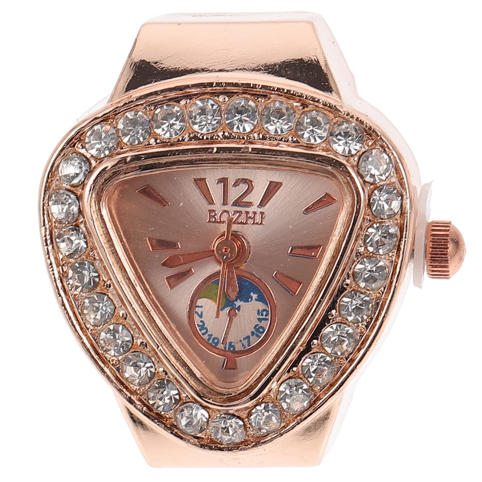 iplusmile Vintage Ring Watch for Women & Men - Rose Gold Finger Watch with Digital Display, Stylish & Exquisite Jewelry for Birthday, Graduation Gifts | Perfect for Parties, Dating & Special Occasions