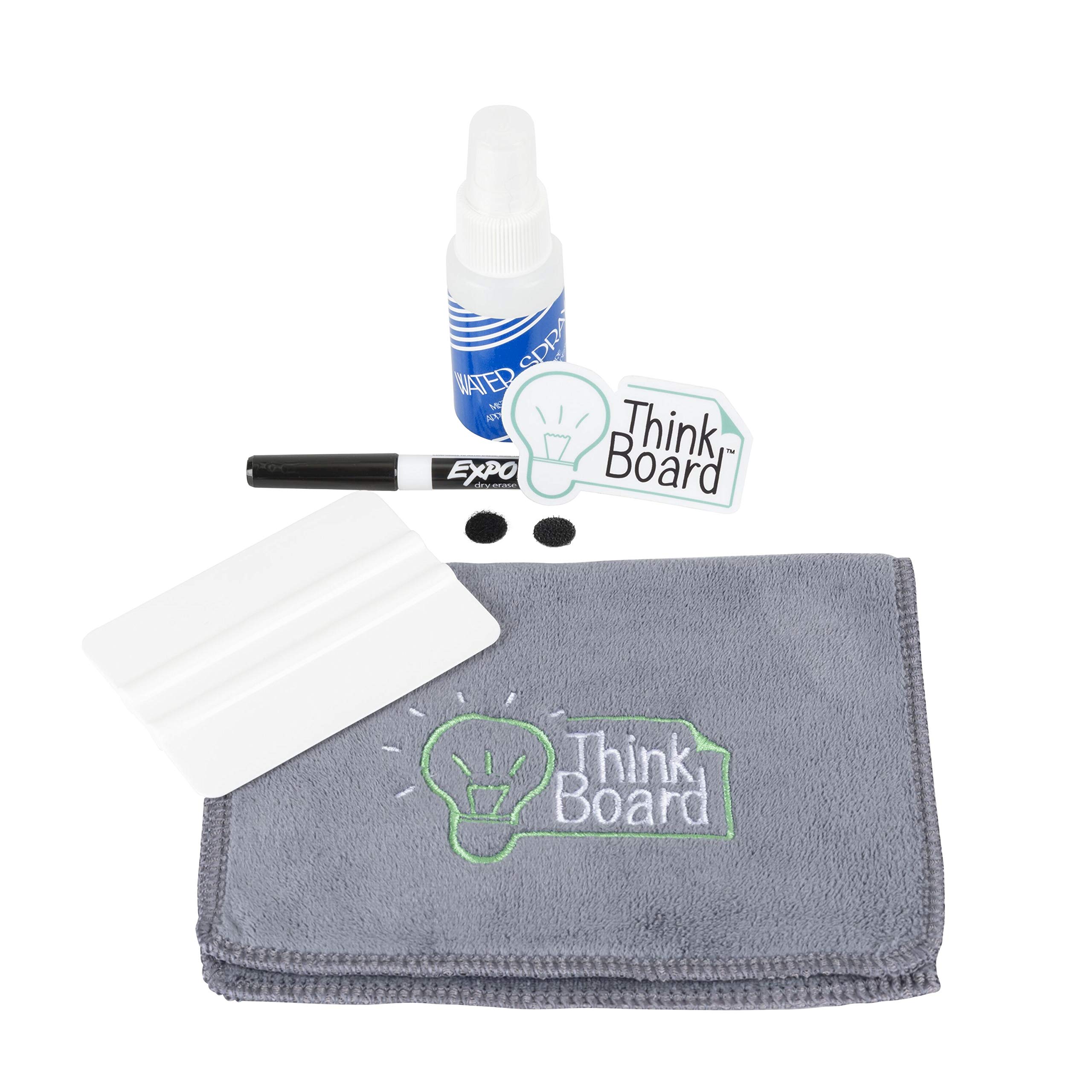 Think Board Premium 4'x8' White - Ultra-Removable Adhesive Whiteboard Wall Sticker - Peel and Stick Dry Erase Board for Office, Home & Classroom - Erasable Stain-Proof Message Board (48