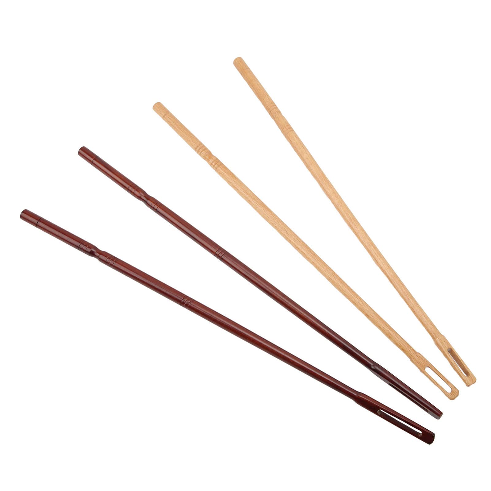 4-Piece Maple Wood Flute Cleaning Rod Kit - Wind Instrument Cleaning Sticks for Flute, Clarinet & Woodwind Accessories - Perfect for Musicians & Band Maintenance