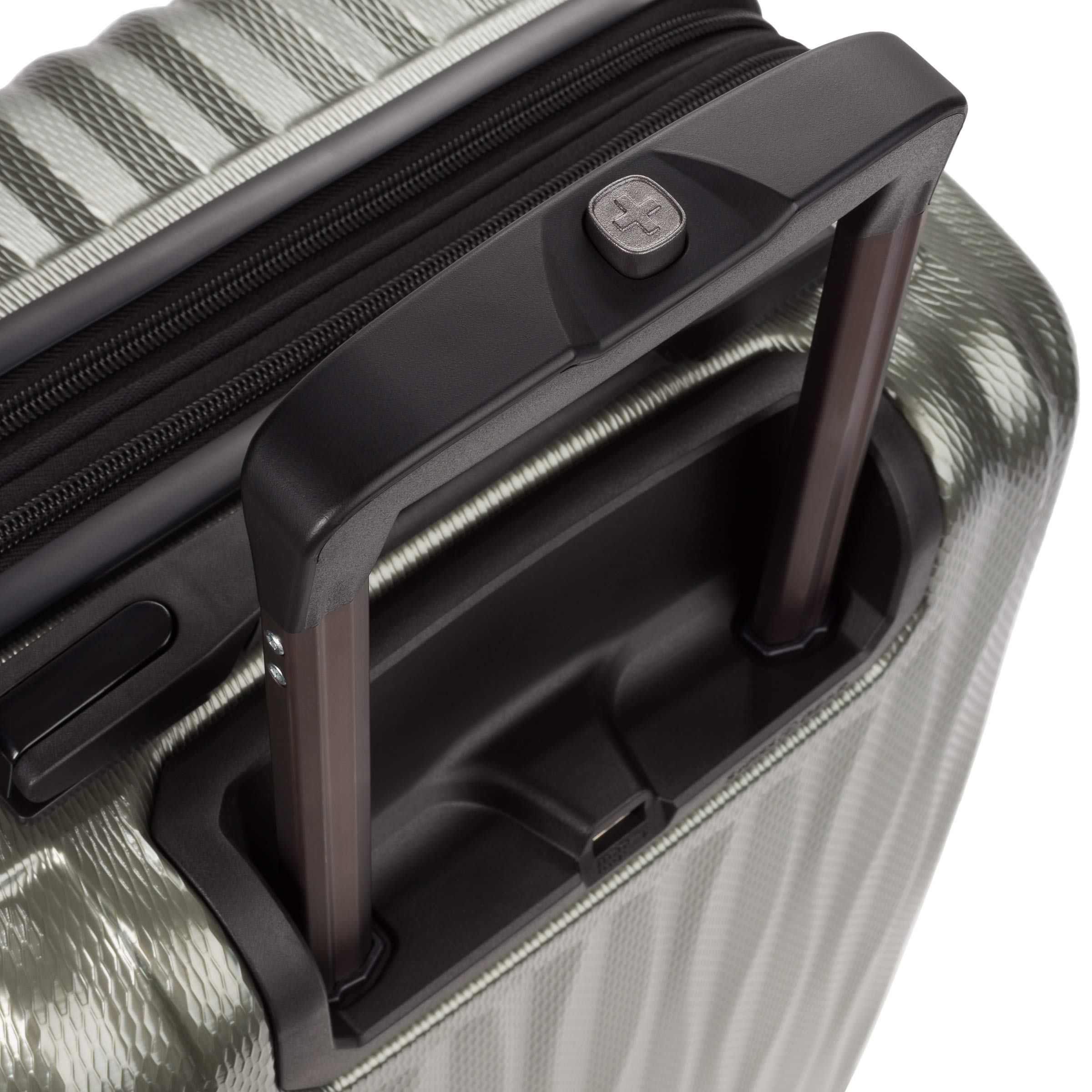 SwissGear 7272 Energie Expandable Hardside Spinner Luggage with TSA Lock - 19-Inch Carry-On Suitcase in Gunmetal | Perfect for Business Travel & Weekend Getaways