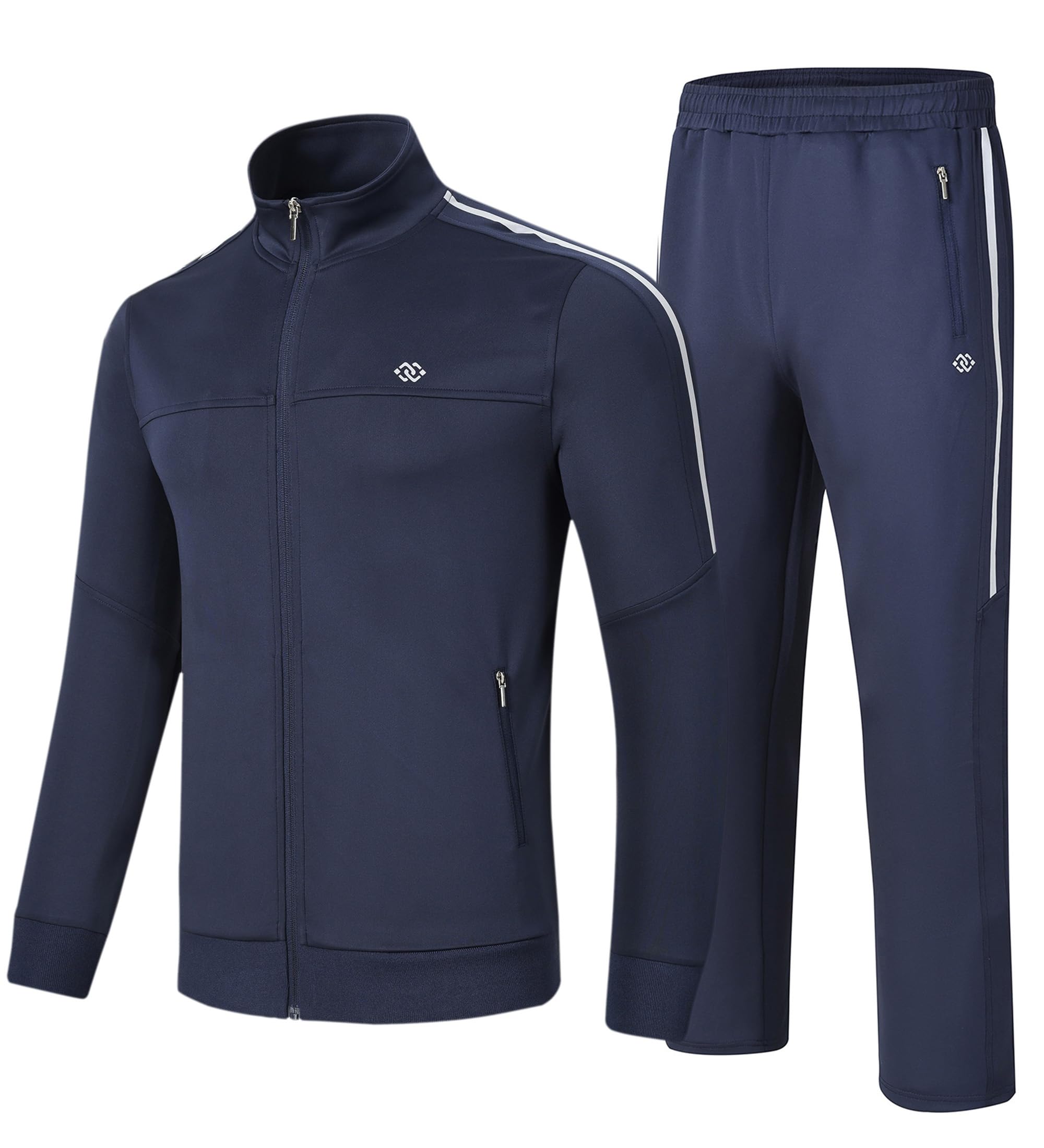 MoFiz Men's Workout Tracksuit Set - Gym Jogging Outfit with Zip Pockets | Running, Fitness & Training Sportswear | Perfect for Gym, Jogging & Casual Wear