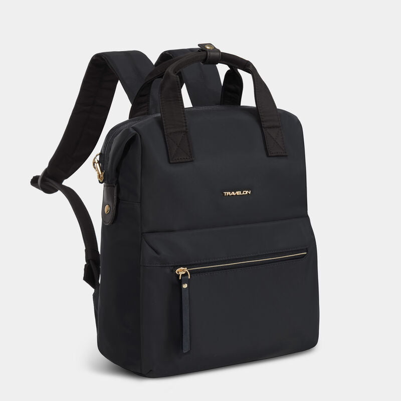 Travelon Anti-Theft Addison Large Backpack - Secure & Stylish Travel Backpack for Women & Men, Water-Resistant with RFID Blocking Technology - Perfect for Commuting, Business Trips & International Travel