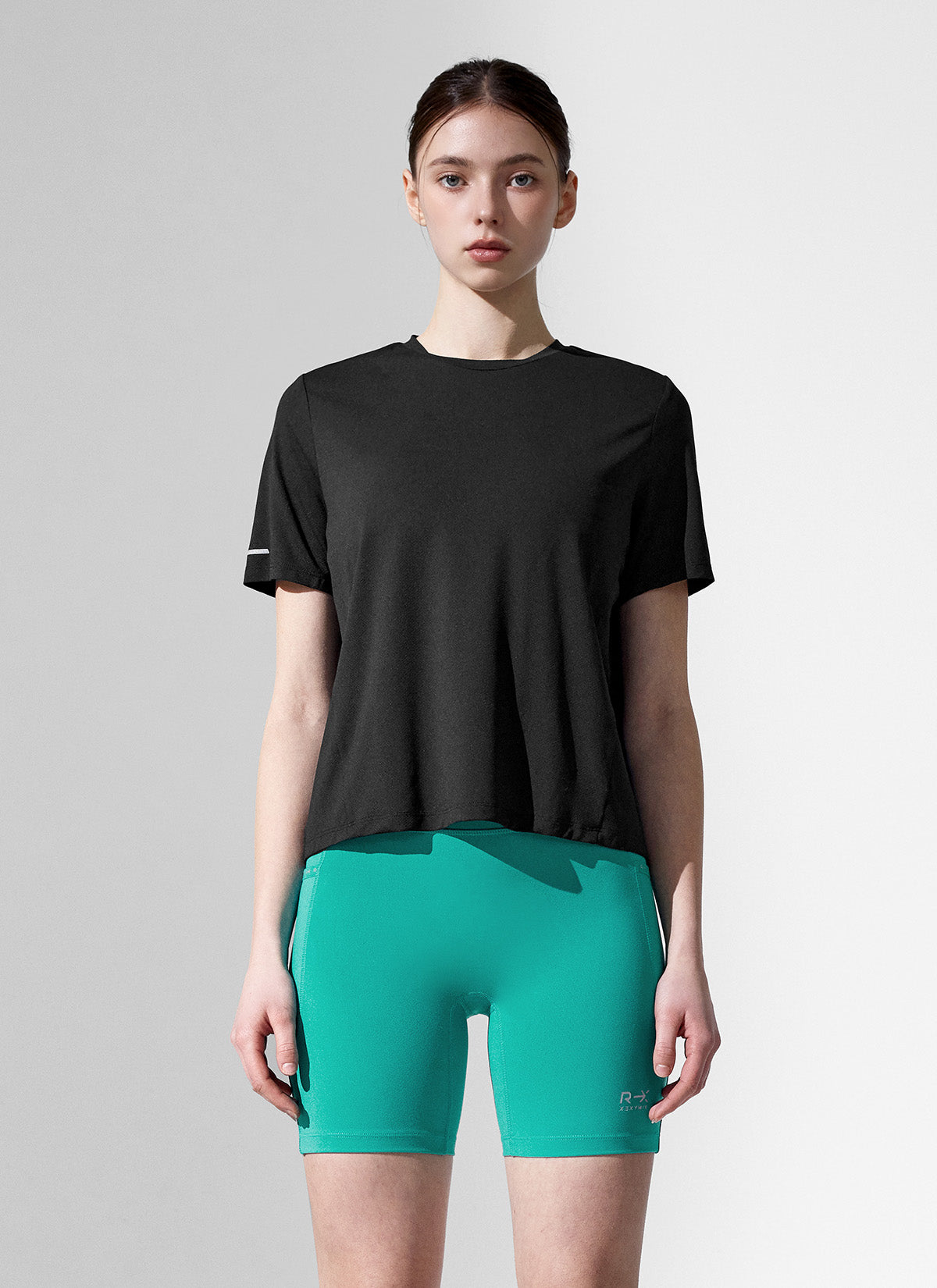 RX Air Mesh Crop Short Sleeve Women's Workout Top - Breathable Athletic Shirt for Running, Yoga & Gym
