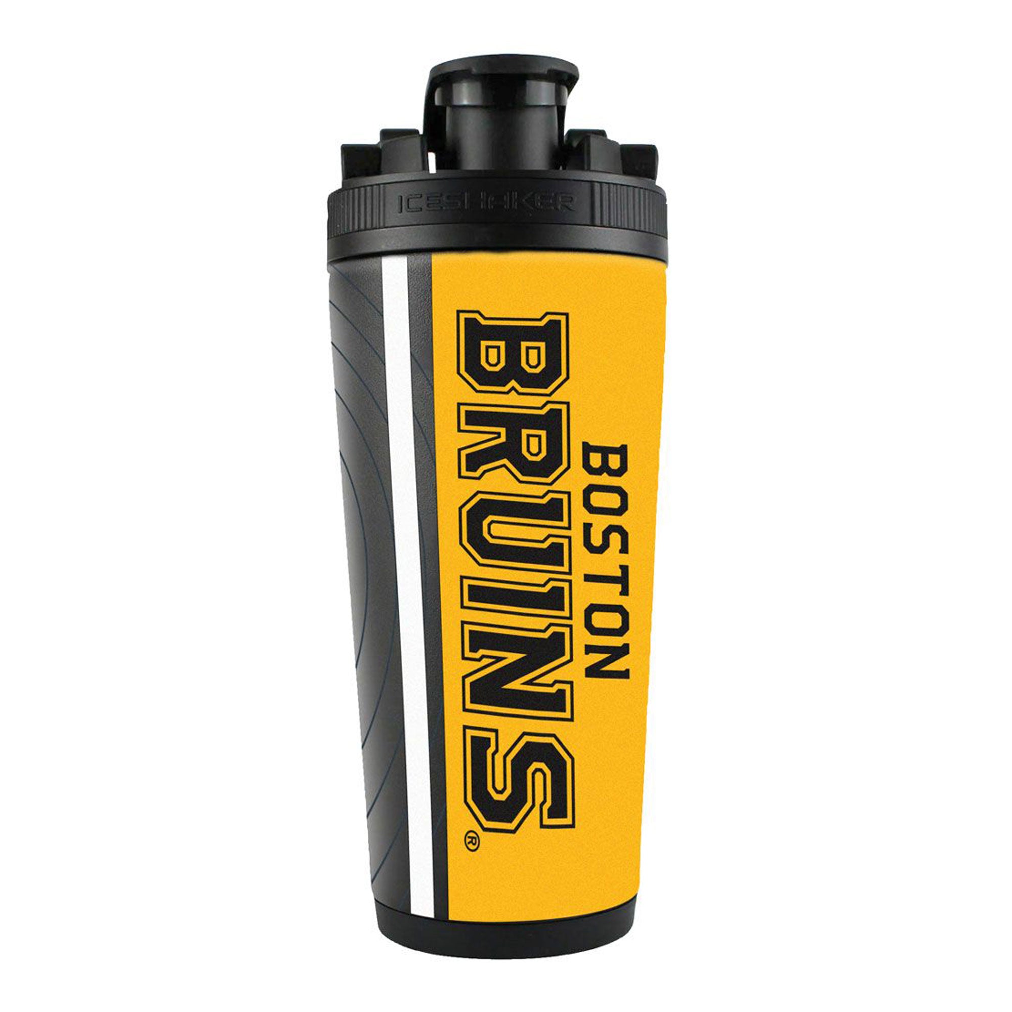 Official Boston Bruins Sonar 4D Ice Shaker - NHL Licensed Team Logo Water Bottle for Gym, Workouts & Sports Games - Perfect for Hockey Fans & Athletes