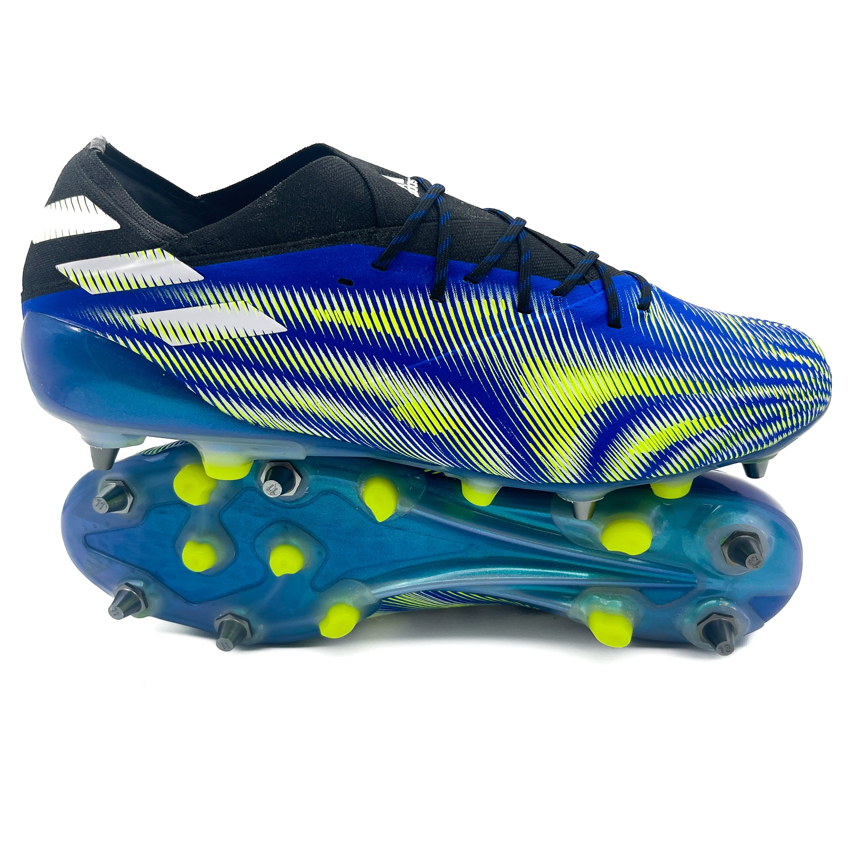 Adidas Nemeziz.1 SG Firm Ground Soccer Cleats - Royal Blue | Lightweight & Agile for Competitive Matches | Perfect for Turf & Outdoor Play