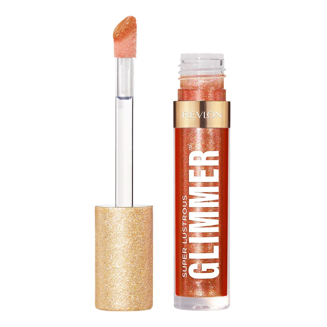 Revlon Super Lustrous Glimmer Gloss in Bronze Spark - 3.8ml Shimmering Lip Gloss for Everyday Wear & Special Occasions