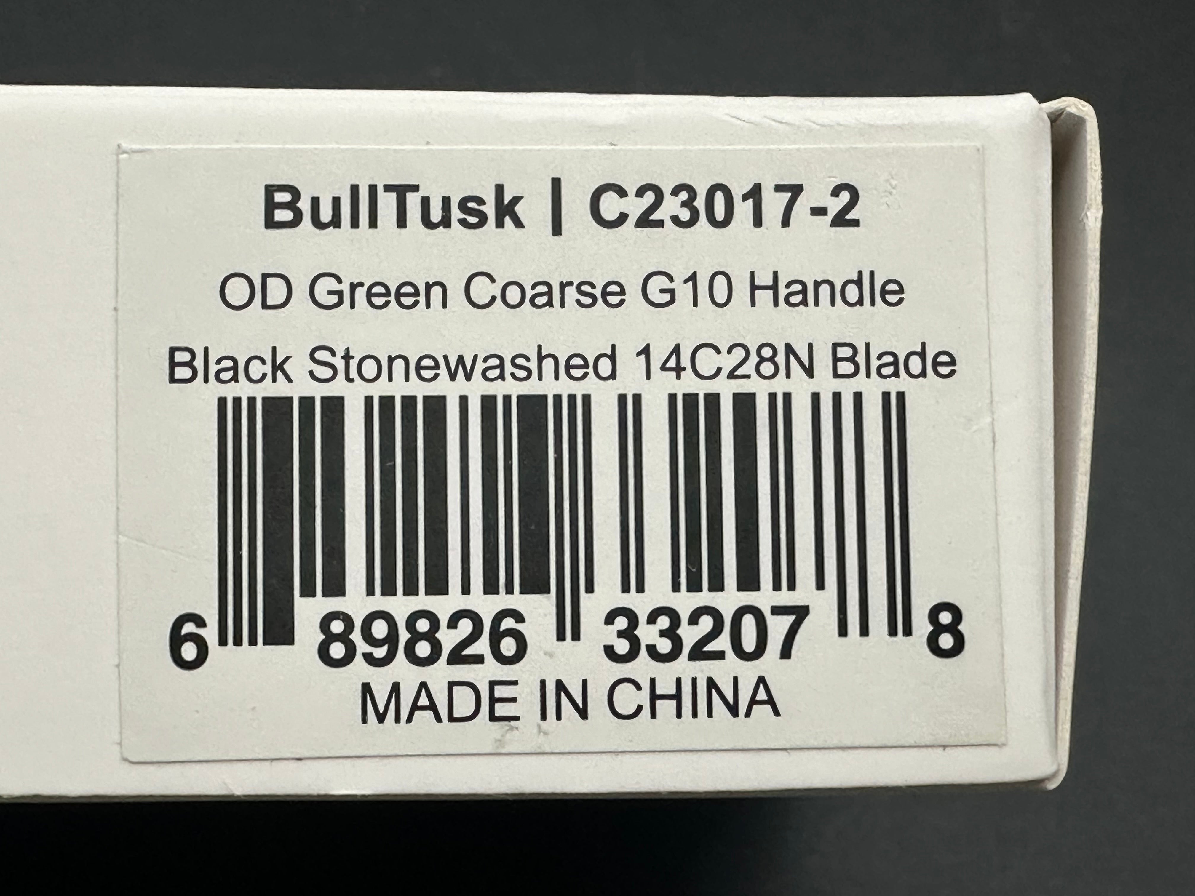 CIVIVI Bulltusk Folding Knife - OD Green Coarse G10 Handle, 14C28N Clip Point Plain Edge - EDC, Camping, Hunting & Outdoor Survival Tool