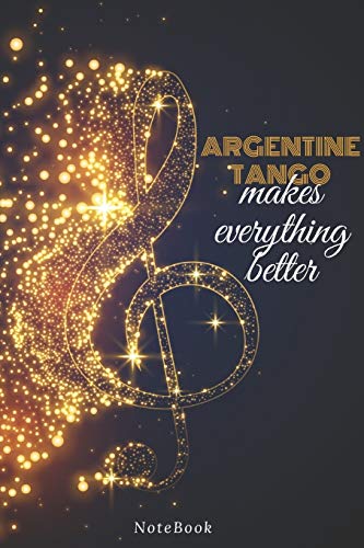 Argentine Tango Lined Journal Notebook - 120 Pages, 6x9 Inches, Soft Cover Matte Finish - Perfect Gift for Dancers, Writers & Tango Enthusiasts