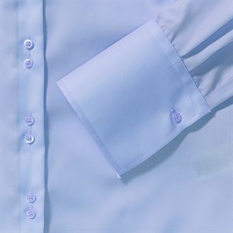 Russell Collection Women's Classic Twill Long Sleeve Shirt (J956F) - Perfect for Office Wear, Casual Outfits & Layering