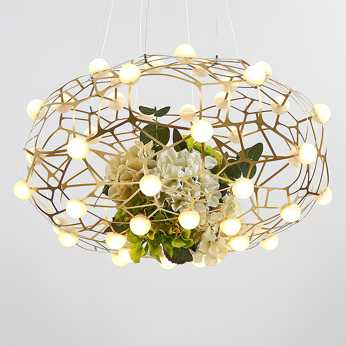 Exquisite Bird's Nest Chandelier - Elegant Crystal Ceiling Light Fixture for Dining Room, Bedroom & Living Room Decor | Perfect for Modern Home, Wedding & Luxury Interior Design