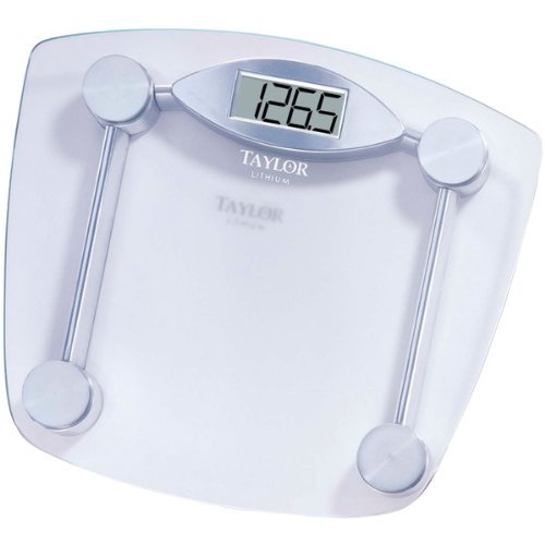 Taylor 7506 Digital Kitchen Scale with Chrome/Glass Platform - Precise Measurements for Baking, Cooking, and Portion Control