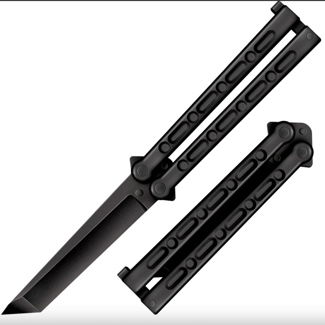 Cold Steel CS 92EAB FGX Balisong Knife - Tanto Grive Ex Blade & Handle - EDC, Outdoor Survival, Tactical Training & Collectible Butterfly Knife