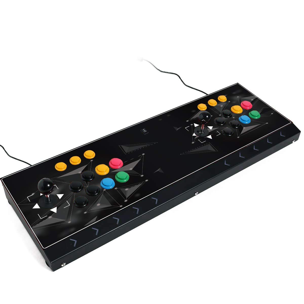 DOYO 2 Player Arcade Game Console - Fighting Stick for NEOGEO Mini, PC, PS Classic, Nintendo Switch, PS3, Android & Raspberry Pi | Perfect for Home Gaming & Retro Arcade Battles (Black)