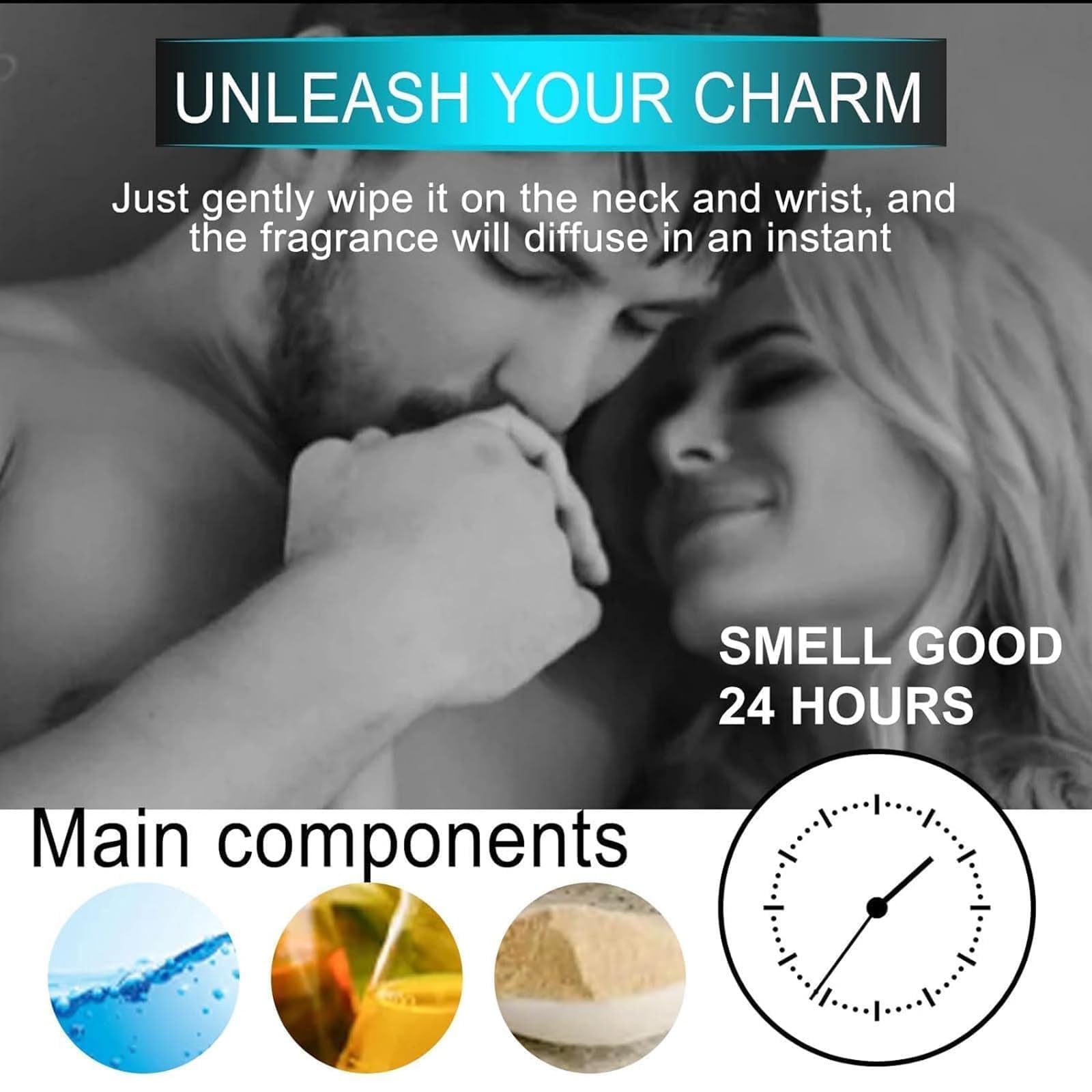 Premium VYG Cologne for Men - Alpha Touch Pheromone-Infused Fragrance | Long-Lasting Scent for Date Night, Office & Special Occasions (Blue)