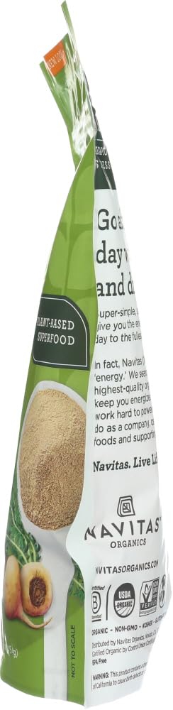Organic Raw Maca Powder 16 oz (1 lb) - Peruvian Superfood for Energy & Vitality - Navitas Naturals - Perfect for Smoothies, Baking & Natural Wellness