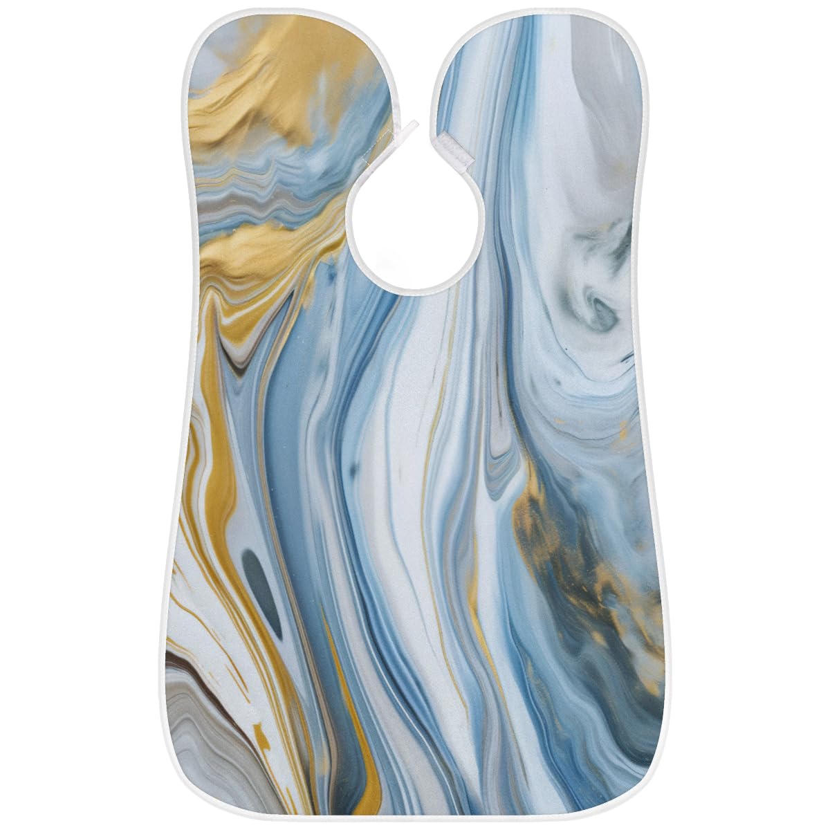 Stylish Marble Print Beard Shaving Bib for Men - Waterproof Hair Dye & Makeup Apron for Barbers & Stylists - Sink Hair Catcher for Clean Shaving & Grooming - Perfect Gift for Beard Care & Salon Use - Ideal for Home Barbering & Professional Styling