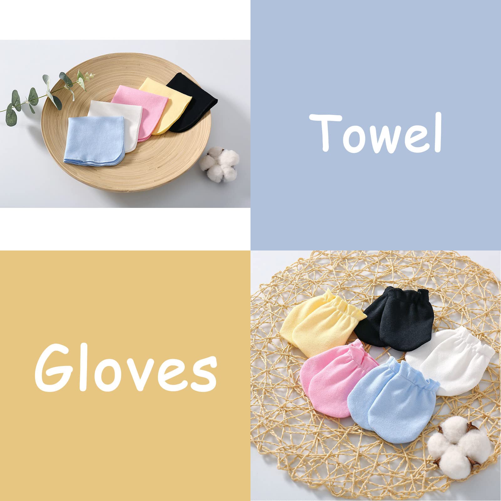Soft Unisex Baby Cotton Layette Set - Newborn Essentials Gift for Boys & Girls 0-12 Months | Perfect for Shower Gifts, Hospital Visits & First Outfits