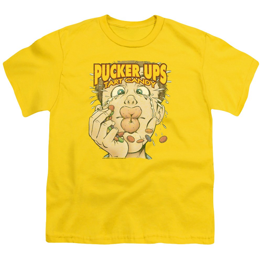 Dubble Bubble Pucker Ups Unisex Youth T-Shirt for Boys & Girls - Fun Graphic Tees for Kids Birthday Parties, School Events & Casual Wear