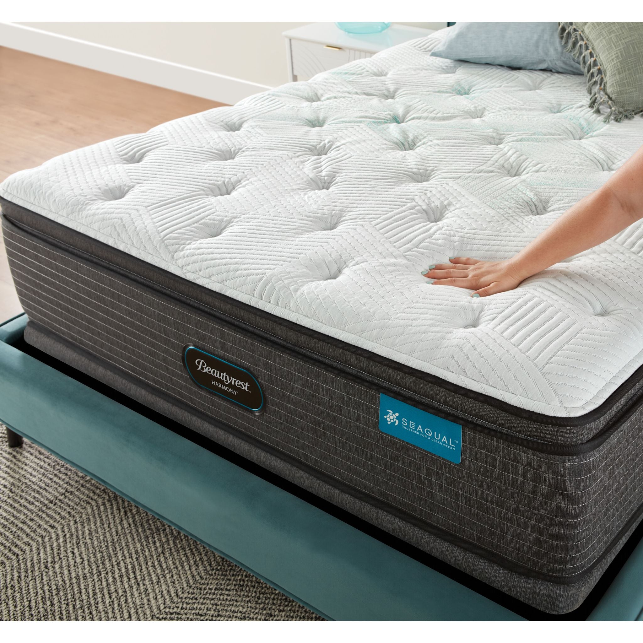 Beautyrest Maui Pillow Top 12 Inch Innerspring Mattress - Queen Size, Medium Firm, Cooling Gel Memory Foam for Back Pain Relief & Pressure Relief - Perfect for Side Sleepers, Couples & Hot Sleepers