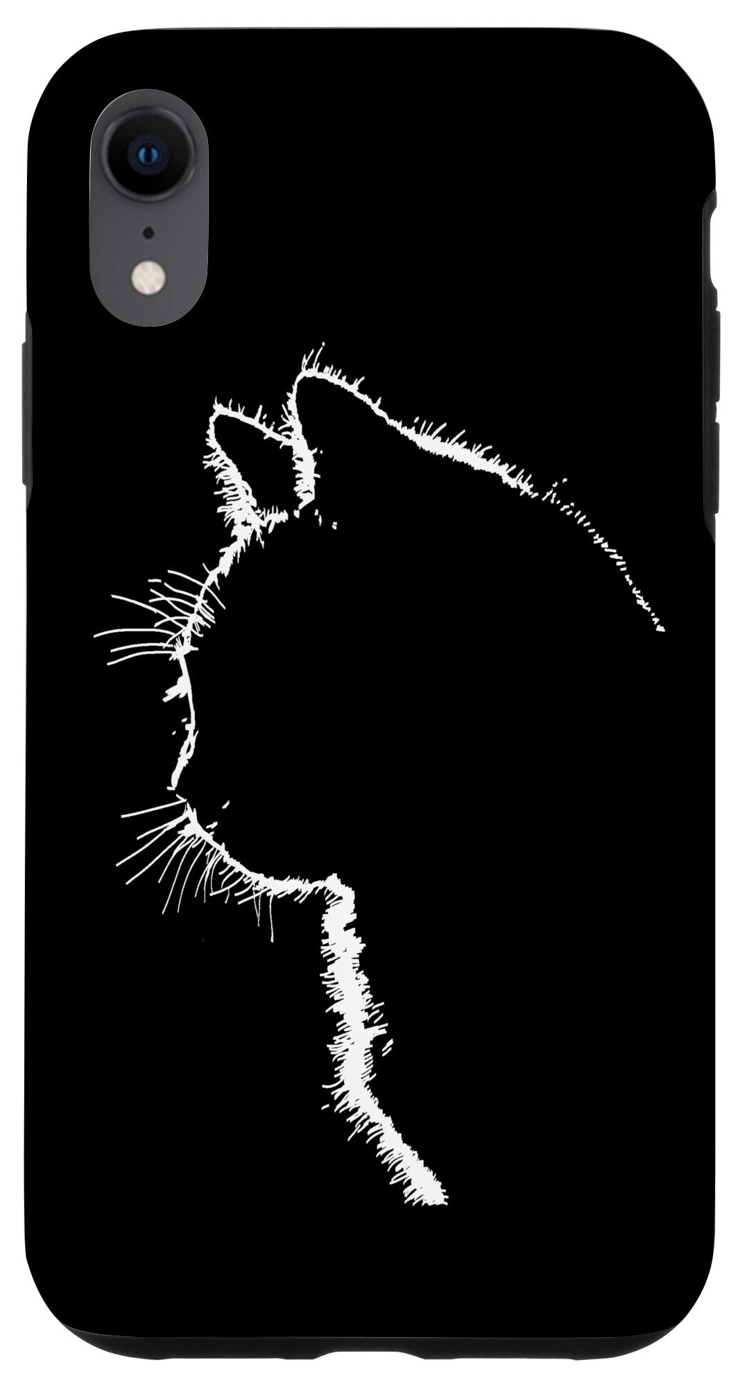 iPhone XR Cat Case for Women - Cute Cat Illustration Phone Cover - Perfect for Cat Lovers, Fashion Accessory & Daily Protection