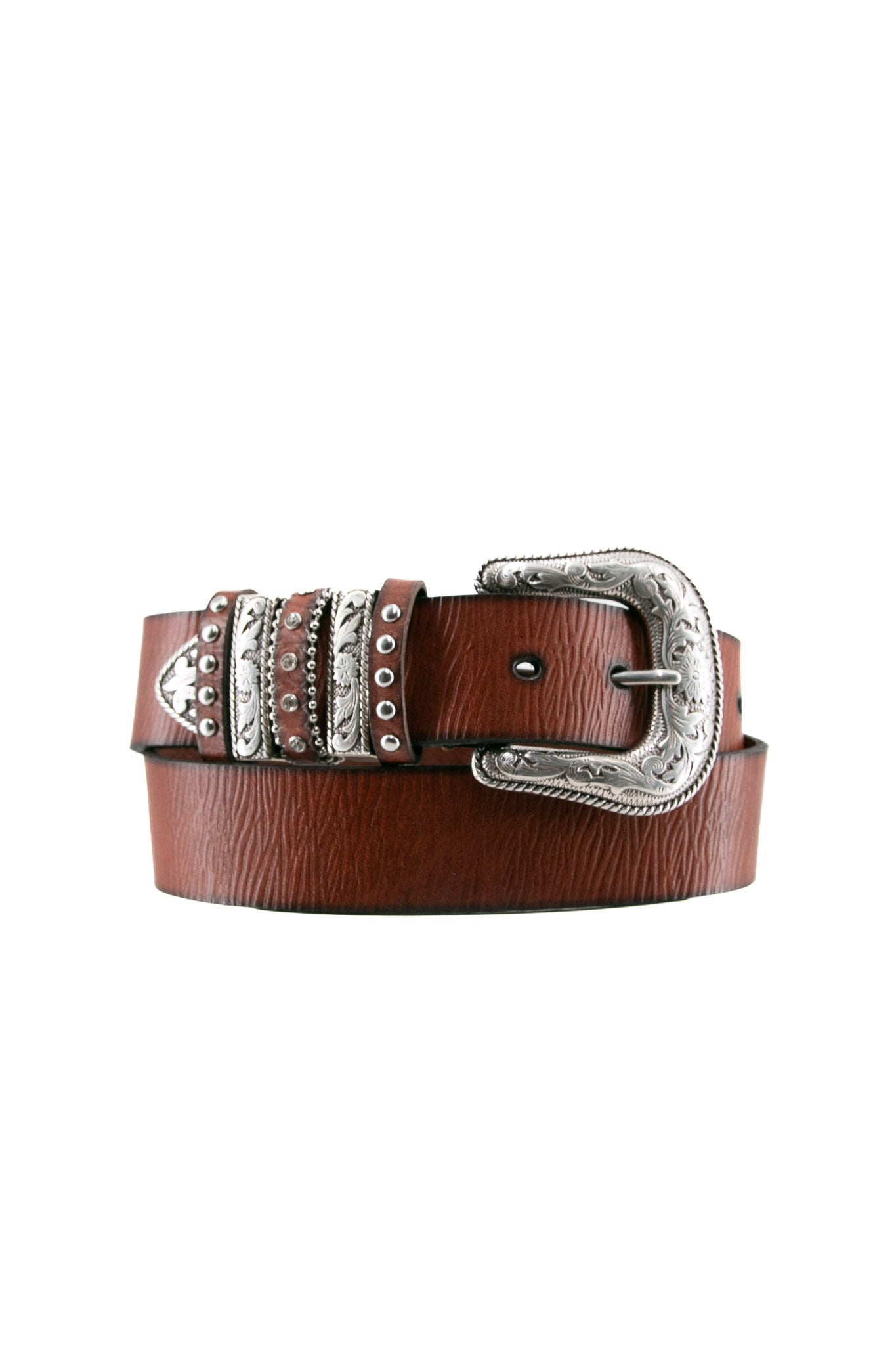 Nocona Genuine Leather Cowgirl Belt with Embossed Design - Western Style Fashion Accessory for Women, Perfect for Rodeo, Horseback Riding & Country Outfits