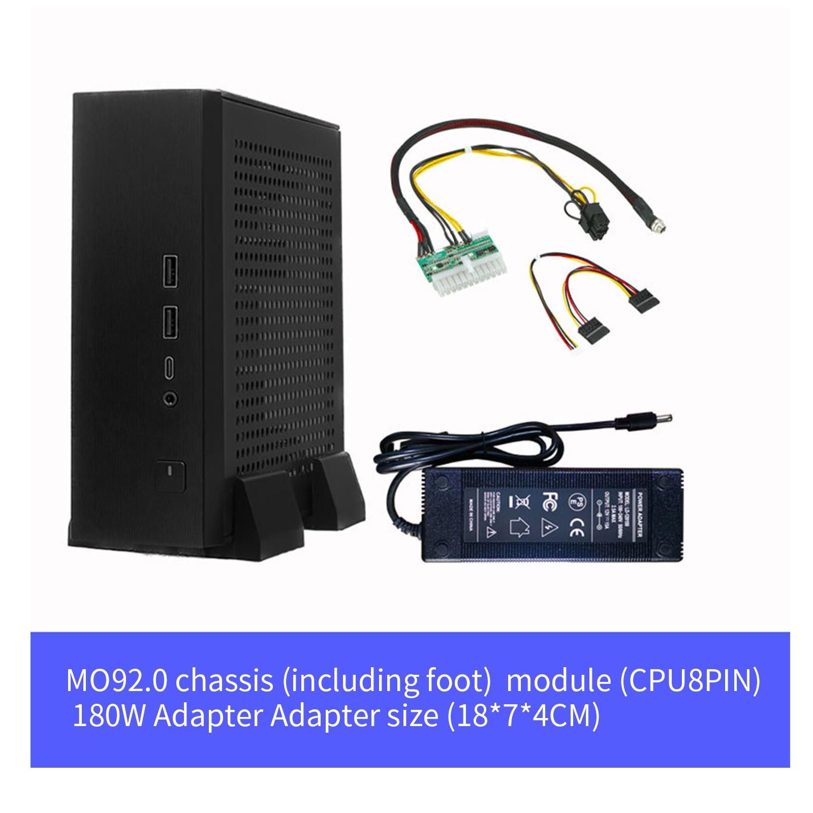 WELLDOER M09 Industrial ITX Computer Case - Compact Desktop PC Enclosure with Optional Foot Stand for Home Office & Gaming Setup | Durable Metal Chassis for Mini-ITX Motherboards