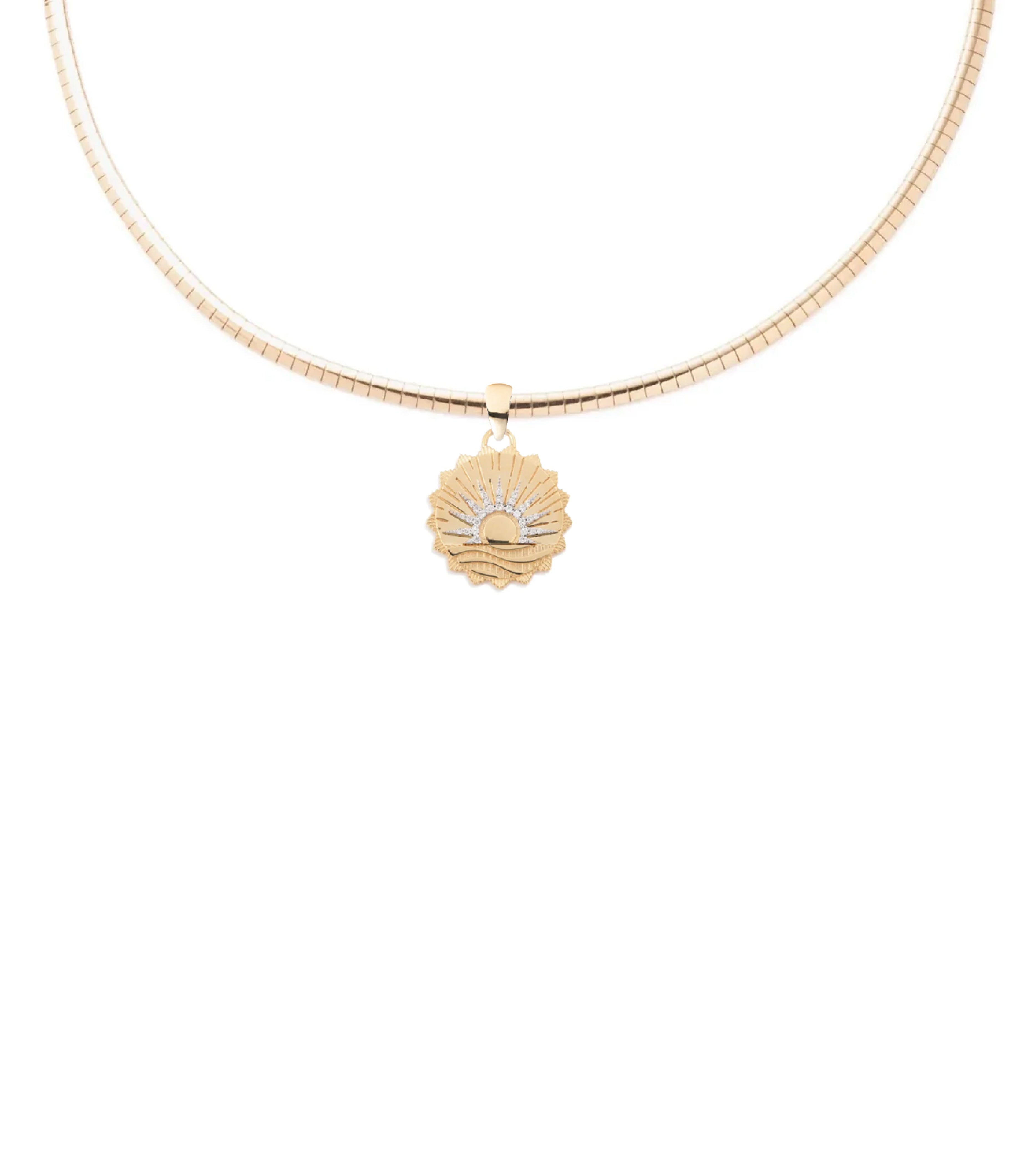 New Beginnings Internal Compass Small Sleek Collar Necklace - Minimalist Dainty Choker for Women | Perfect for Everyday Wear, Office & Special Occasions