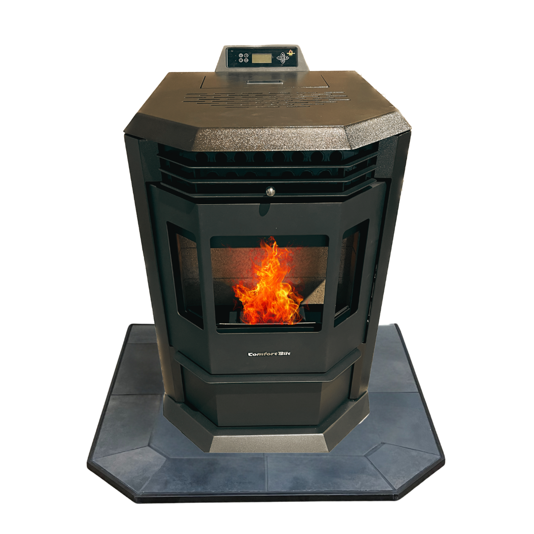 HP22 Brown Pellet Stove with 36