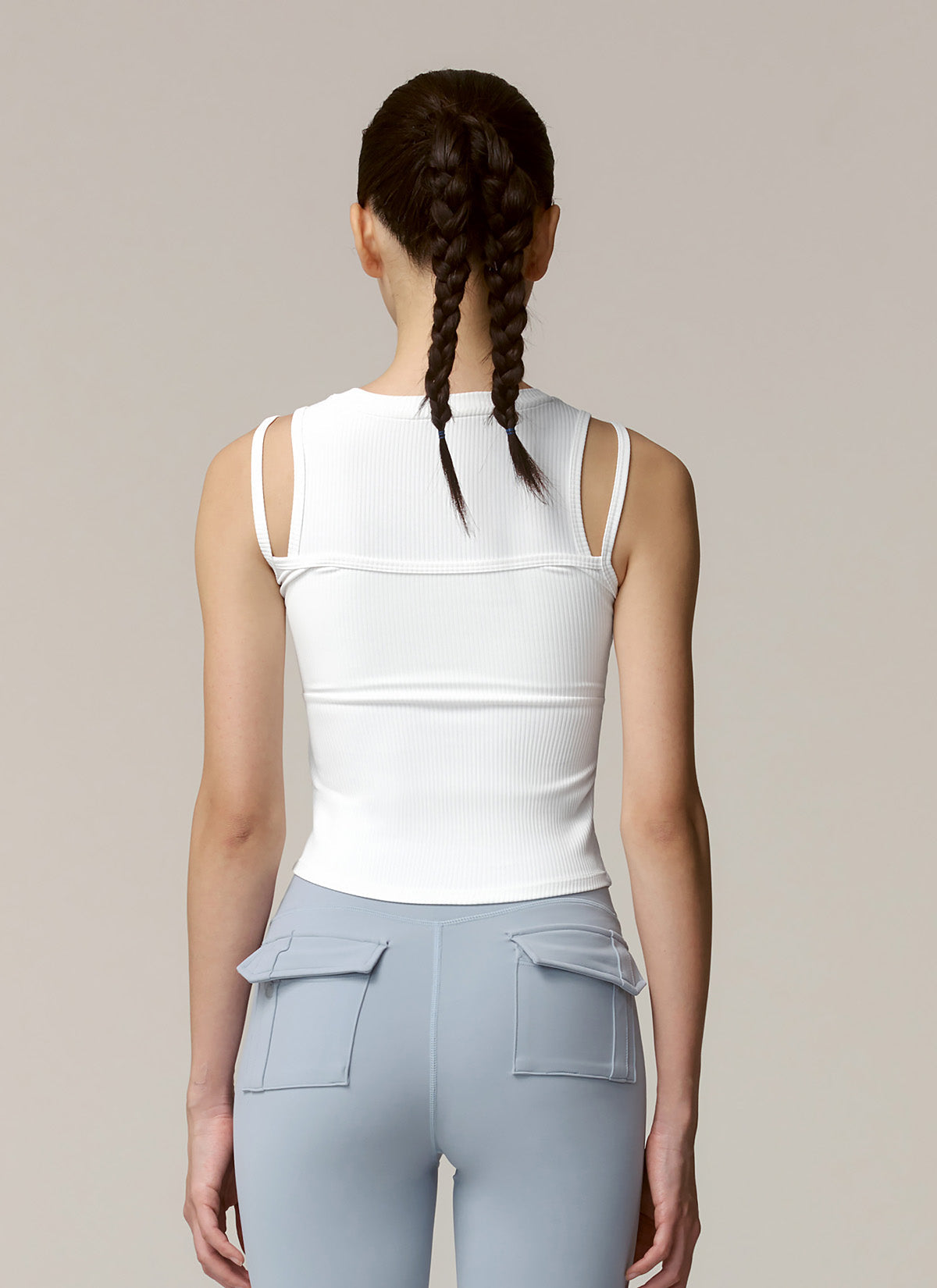 Soft Ribbed Layered Tank Top for Women - Comfortable Stretchy Casual Summer Tops - Perfect for Yoga, Beach, and Everyday Wear