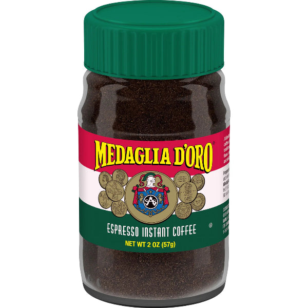 Medaglia d'Oro Instant Espresso Coffee Powder - Rich Italian Blend for Quick Brewing at Home, Office or Travel | Perfect for Lattes, Cappuccinos & Baking