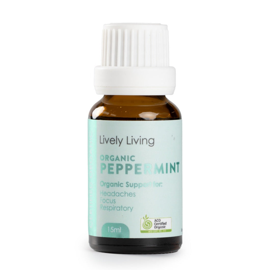 Organic Peppermint Essential Oil 15ml - USDA Certified, 100% Pure for Aromatherapy, Diffusers & DIY Skincare