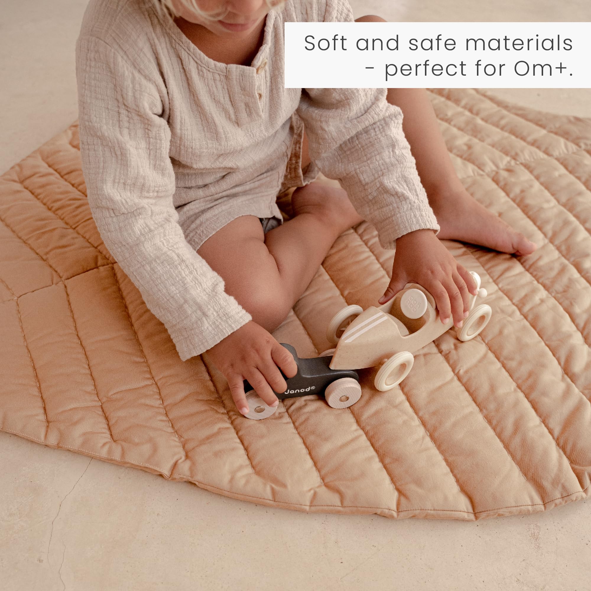 Toddlekind Organic Cotton Leaf Nursery Rug 45.7