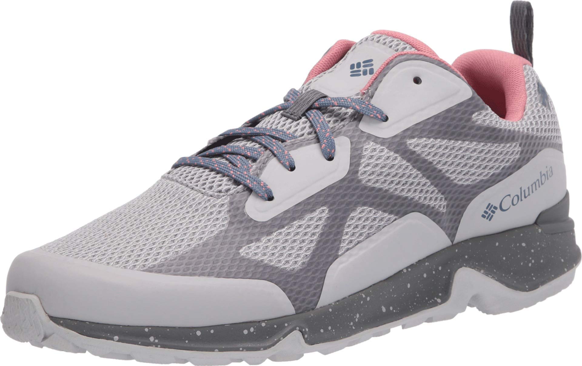 Columbia Women's Vitesse Outdry Hiking Shoes - Waterproof & Breathable Trail Shoes for Women - Grey Ice/Canyon Rose - Size 9.5 US - Perfect for Outdoor Adventures, Hiking & Backpacking