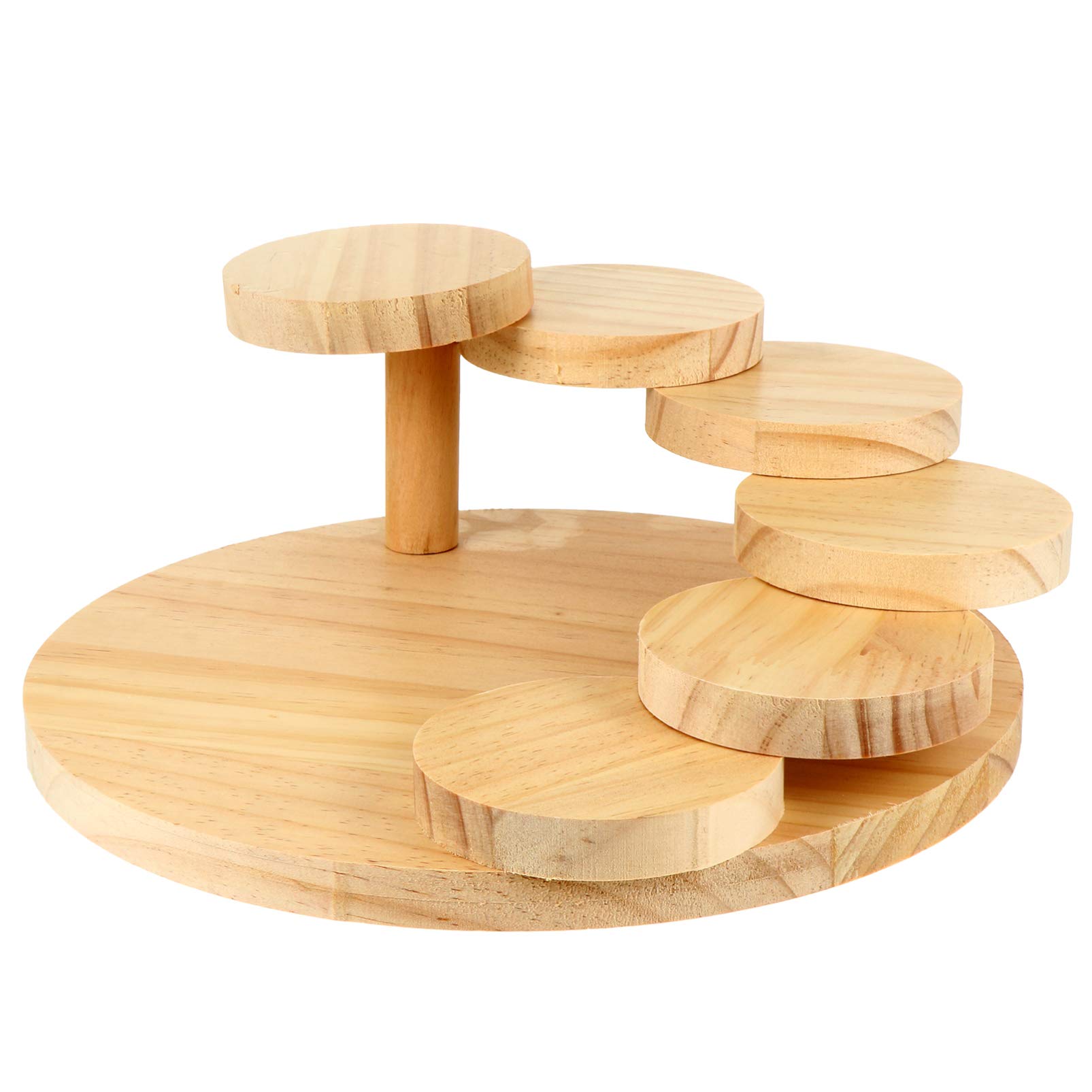 DOITOOL Rotating Sushi Serving Plate - Bamboo Sashimi Tray, Japanese Style Round Sushi Board for Sushi Presentation & Party Serving | Perfect for Home Dining, Restaurants & Entertaining Guests