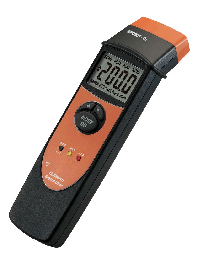 SPD201 O2 Oxygen Detector Meter Tester - Portable Digital Oxygen Gas Analyzer for Industrial Safety, Medical Use & Home Air Quality Monitoring | Workplace, Hospital, Laboratory & Indoor Air Testing