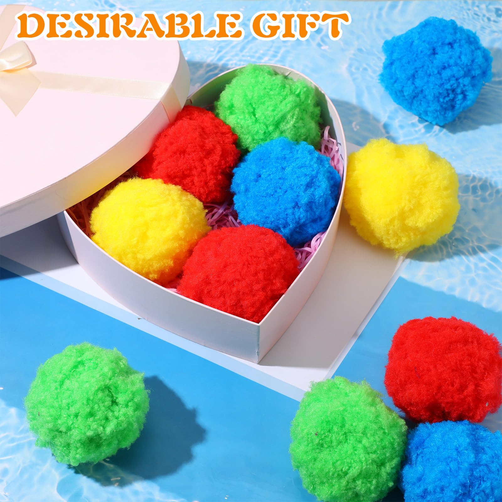 40 Pack Extra Large 3.94 Inch Reusable Water Balls - Soft Splash Balls for Outdoor Water Games, Pool Party Toys for Adults & Kids - Perfect for Summer Water Fights, Backyard Fun, Beach Activities and Poolside Entertainment