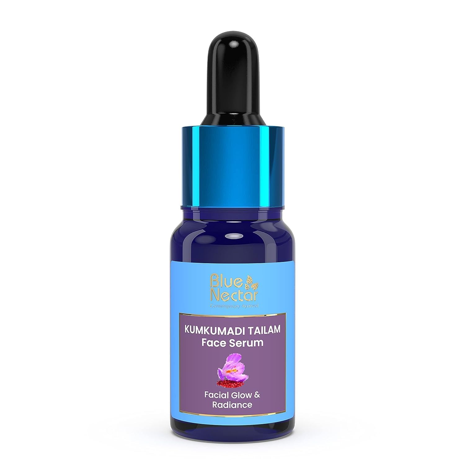 Kumkumadi Tailam Face Oil - Natural Skin Brightening & Anti-Aging Serum for Glowing Skin, Repairs Dull & Damaged Skin (10ml) | Perfect for Nighttime Skincare & Daily Radiance Boost