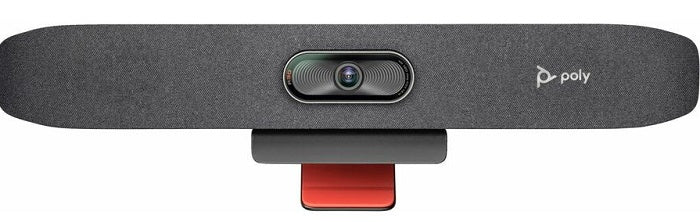 HP Poly Studio R30 USB Video Bar - 4K Ultra HD Webcam with NoiseBlock AI & Stereo Audio - Perfect for Video Conferencing, Remote Work & Online Meetings